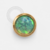 TN1339 Topo Sol Pedra Opala Verde OP11 Titânio PVD Gold - 1.6mm