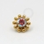 TN321 Topo Sol Zirconia Titânio PVD Gold - BOREAL 1.6mm