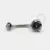 TN460 Navel piercing zirconia vitrail medium titânio
