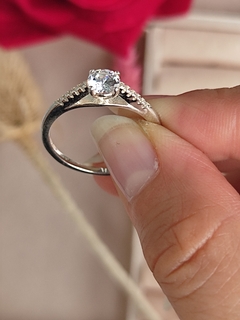 Anillo Solitario 1 en Plata 925 - comprar online