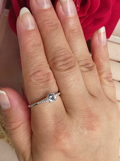 Anillo Solitario 1 en Plata 925 en internet