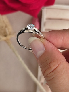 Anillo Solitario 1 en Plata 925 - KCZ Mimo Style
