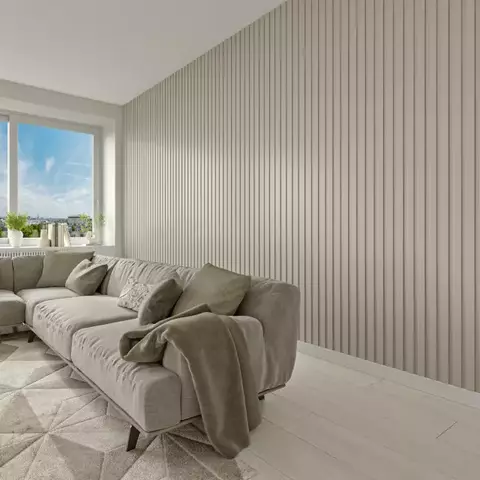 Painel Ripado em MDF-Fendi
