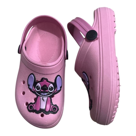 Crocs Infantil Feminino Stitch Rosa