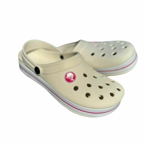 Crocs Adulto Feminino Fita Lateral Nude - comprar online