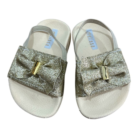 Slide Baby Feminino Melissa Laço Glitter Dourado - comprar online