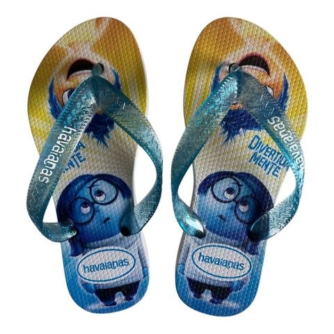 Chinelo Feminino Infantil Havaianas Tira Larga - Divertidamente 001 - comprar online