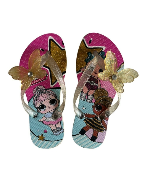Chinelo Feminino Infantil Havaianas Piercing Borboleta - Lol - comprar online