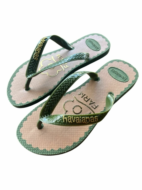 Chinelo Femininino Adulto Havaianas Farm Napa - Verde - comprar online