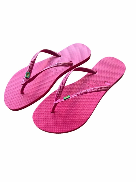 Chinelo Femininino Adulto Havaianas Brasileirinha Slim - Pink - comprar online