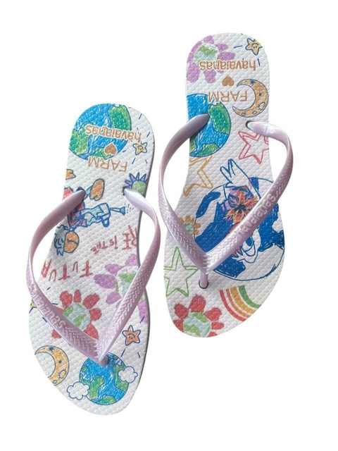 Chinelo Femininino Adulto Havaianas Coleção Farm Transfer - 001 promoção - comprar online
