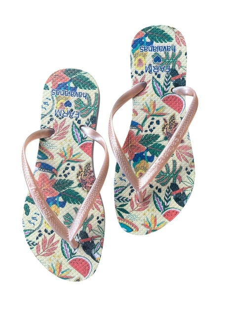 Chinelo Femininino Adulto Havaianas Coleção Farm Transfer - 002 promoção - comprar online