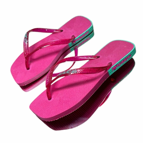 Chinelo Feminino Adulto Havaianas Rubber Love Colméia - Pink - comprar online