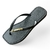 Chinelo Feminino Adulto Havaianas Florzinha Glitter - Preta - comprar online