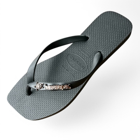Chinelo Feminino Adulto Havaianas Piercing Tartaruga - Preto - comprar online