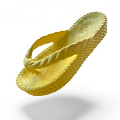 Chinelo Feminino Adulto Marrocos 4 Tranças Nuvem EVA - Amarelo - comprar online