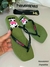 Chinelo Feminino Adulto Vaquinha Bico Quadrado - Verde Militar - comprar online