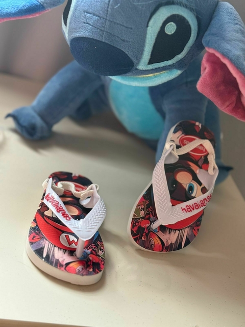 Chinelo Feminino e Masculino Baby Havaianas - Super Mário - comprar online