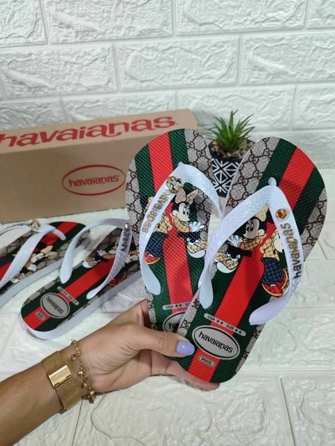 Chinelo Feminino Adulto Tira Larga Minnie - 100 - comprar online