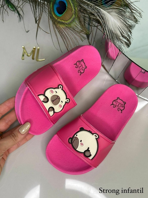 Chinelo Masculino Infantil Slide Strong Capivara - Pink - comprar online