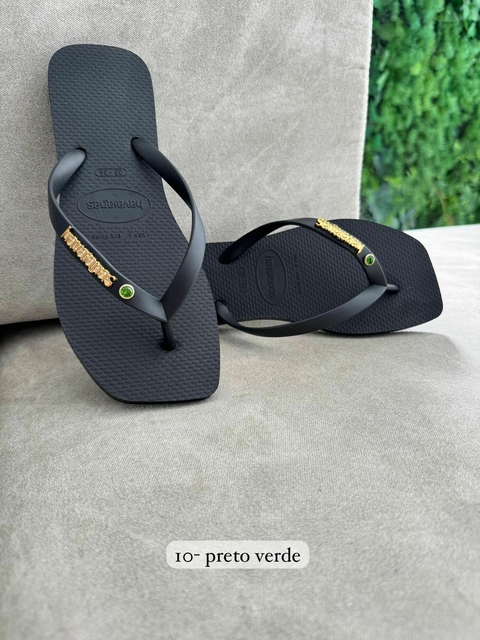Chinelo Feminino Adulto Havaianas Ponto de Luz - Preto - comprar online