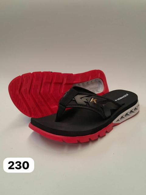 Chinelo Masculino Adulto Kenner Ultra Force - Preto / Vermelho - comprar online