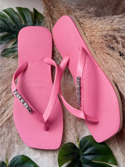 Chinelo Feminino Adulto Havaianas Sol e Areia - Rosa/Nude - comprar online
