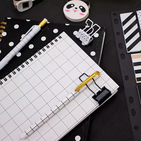 BINDER CLIP TEXTURE 25MM BLISTER X6