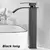 Imagem do Torneira Alta e Baixa Preta Inox – Estilo Cascata com Dupla Temperatura