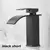 Torneira Alta e Baixa Preta Inox – Estilo Cascata com Dupla Temperatura - loja online