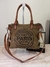 BOLSO FRANCAISE MARRÓN CON LOS LETRAS NEGRAS