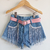 Short Jeans Infantil Boiadeira Ana Castela barra Desfiada e Ajuste na Cintura -Festas-Rodeios-Lolo- - Lolla Kids Oficial