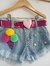 Short Jeans desfiado Sorvetinho - Lolla Kids Oficial