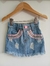 Saia Jeans Pedrarias rosa - comprar online