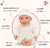 Imagen de Muñeco Bebote Bebé Mediano 35 Cm Pijama Lunares Lullababy