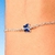 Pulseira Prata Metamorfose Azul Escuro na internet