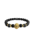 Pulseira Pedra de Ônix Leão Dourado.