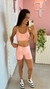 CONJUNTO SHORT CANELADO WONDER TRANÇAS ROSE TAM G