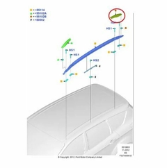 Cobertor Barra De Techo Trasera Derecha Kuga 13/16 Original - comprar online
