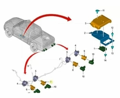 Soporte Sensor Estacionamiento Central Izquierdo Ranger 12/ - comprar online
