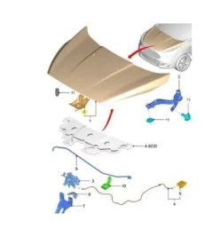 Traba Superior De Capot Ford Ka 2016/ Original en internet