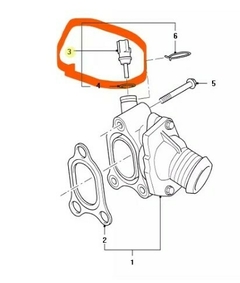 Sensor Temperatura Refrigerante Ford Kuga/mondeo 2.5 20v - comprar online