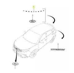 Logo Territory Porton Trasero Ford Territory Original - comprar online