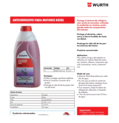 Anticorrosivo Para Motores Diesel 1l Wurth en internet