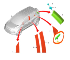 Moldura Puerta Trasera Derecha Ecosport 2013/2021 Original en internet