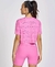 T-shirt Cropped Mesh Alto Giro - Marcela Araujo