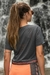 Blusa Cropped Timbore - Cinza - Marcela Araujo