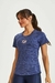 Blusa VNT com Silk e Tela Azul Marinho