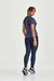 Blusa VNT com Silk e Tela Azul Marinho - Marcela Araujo