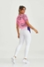 Cropped Com Aplicação Exclusiva Rosa Glossy - Marcela Araujo